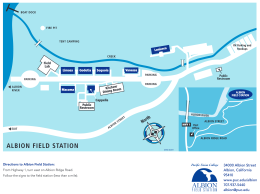 Albion Field Station map