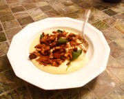 Four Cheese Polenta with Chanterelles