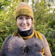 Alissa Allen with Sarcodon sp.