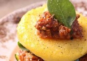 polenta with Bolognese sauce